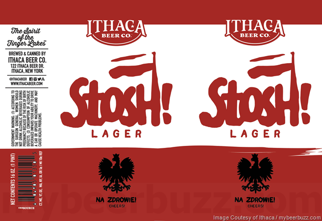 Ithaca Beer Adding Stosh! Lager 16oz Cans