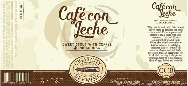 Cigar City Café Con Leche Coming To 22oz Bottles