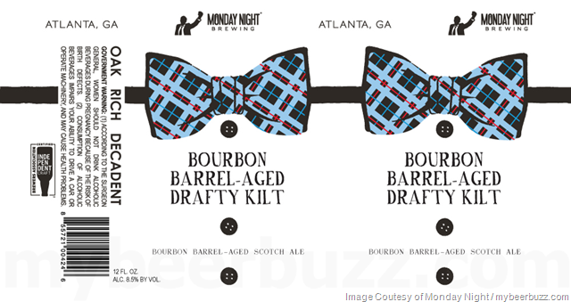 Monday Night Brewing Bourbon Barrel-Aged Drafty Kilt Cans