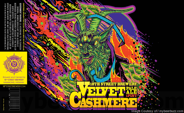 18th Street Brewery Velvet Cashmere Pale Ale 16oz Cans
