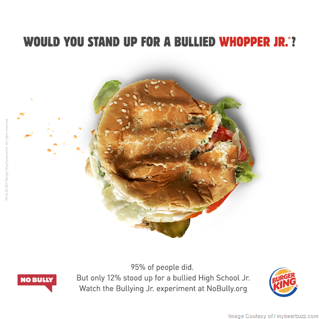 BURGER KING® Brand Bullies Their Own Sandwich to Prove a Point