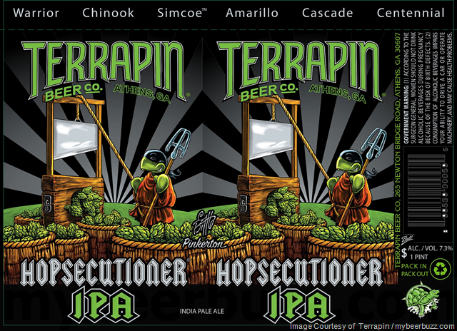 Terrapin Beer – Hopsecutioner 16oz Cans & 12oz Bottles