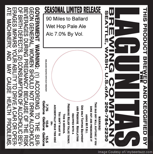 Lagunitas Seattle – 90 Miles To Ballard, Rye Don’t Know. Beard And Bine & Touch-And-Go