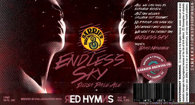 Barrier Brewing & Red Hymns Collaborate On Endless Sky / Azores – Reverse / The Long Defeat / Icculus / Simple / Deadbeat Godfather