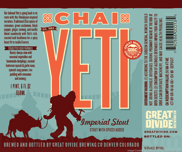 Great Divide Brewing Releasing Chai Yeti