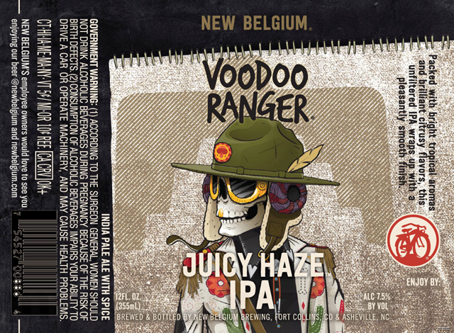 New Belgium Voodoo Ranger Juicy Haze IPA Coming To Bottles & Cans