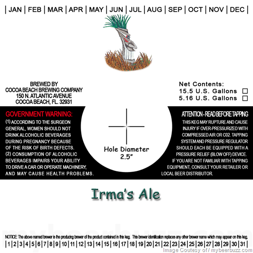 Coco Beach Brewing Adding Irma’s Ale