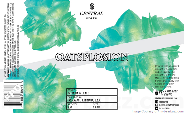 Central State Brewing Adding Oatsplosion, Table, Land Yacht, Lazer Raptor, Baldr, King Billy, Garden & Chester 16oz Cans