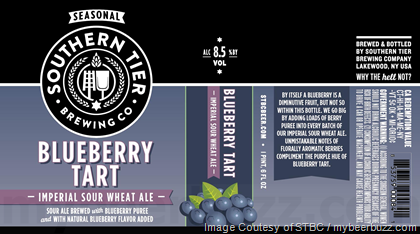 Southern Tier Adding Blueberry Tart Imperial Sour Wheat Ale Bottles