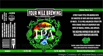 Four Mile Brewing – Allegheny IPA