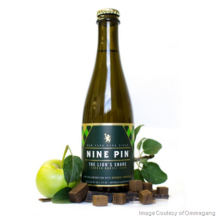 Ommegang & Nine Pin Cider Collaborate On 2nd Release: Bourbon Barrel Aged Lion’s Share
