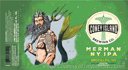 Coney Island Adding Merman NY IPA Cans / EQX Independent Ale, New York Honey Stout, mermaid Pils & Overpass IPA