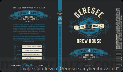 Genesee Adding Pilot Batch Reisky & Spies Bourbon Barrel Old Ale Cans and Coffee House, Simcoe S.M.A.S.H. Bottles