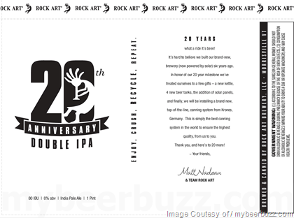 Rock Art – 20th Anniversary Double IPA 16oz Cans