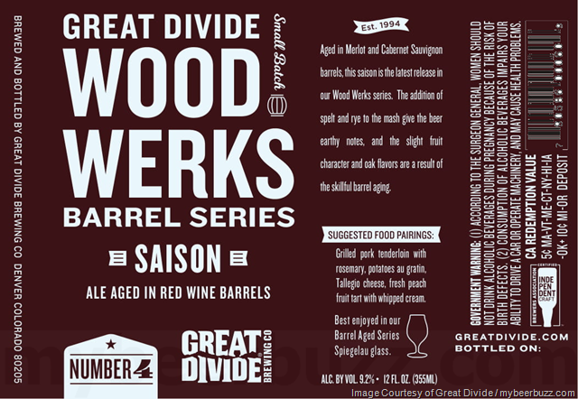 Great Divide Adding Wood Werks No 4 – Saison