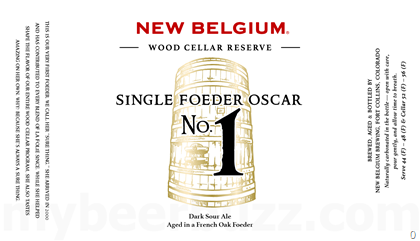 New Belgium Adding Wood Cellar Reserve Single Foeder Oscar No 1