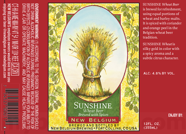 New Belgium – Sunshine Wheat Retro Packaging
