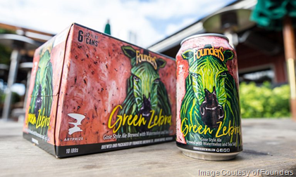 Founders Releasing New ArtPrize Green Zebra Gose Cans In Aug