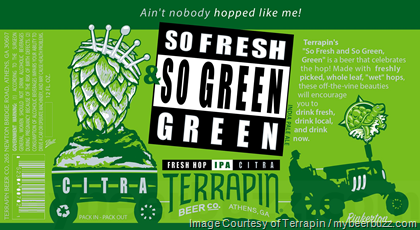 Terrapin – So Fresh & So Green Green Fresh Hop IPA Cans