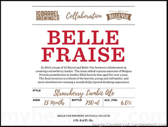10 Barrel & Belle-Vue Collaborate On Belle Fraise