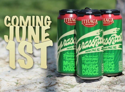 Ithaca Grass Roots IPA 16oz Cans Coming 6/1