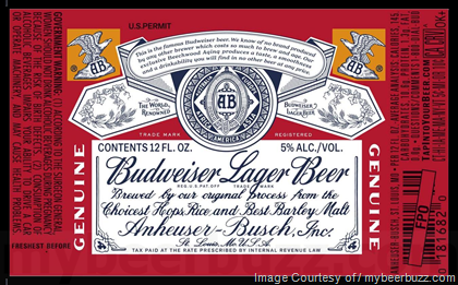 Budweiser Lager Beer Retro Packaging