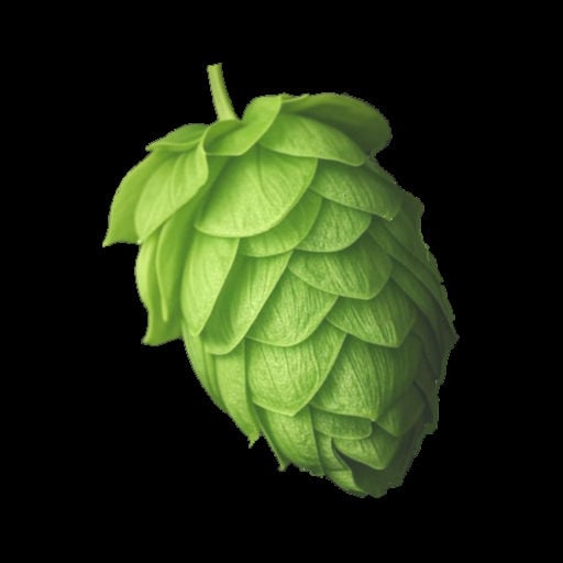 mybeerbuzz.com Black Hop Cone logo 512px x 512px