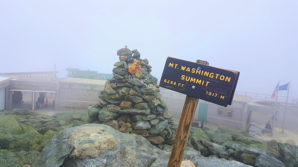 Mount Washington Summit Marker, New Hampshire