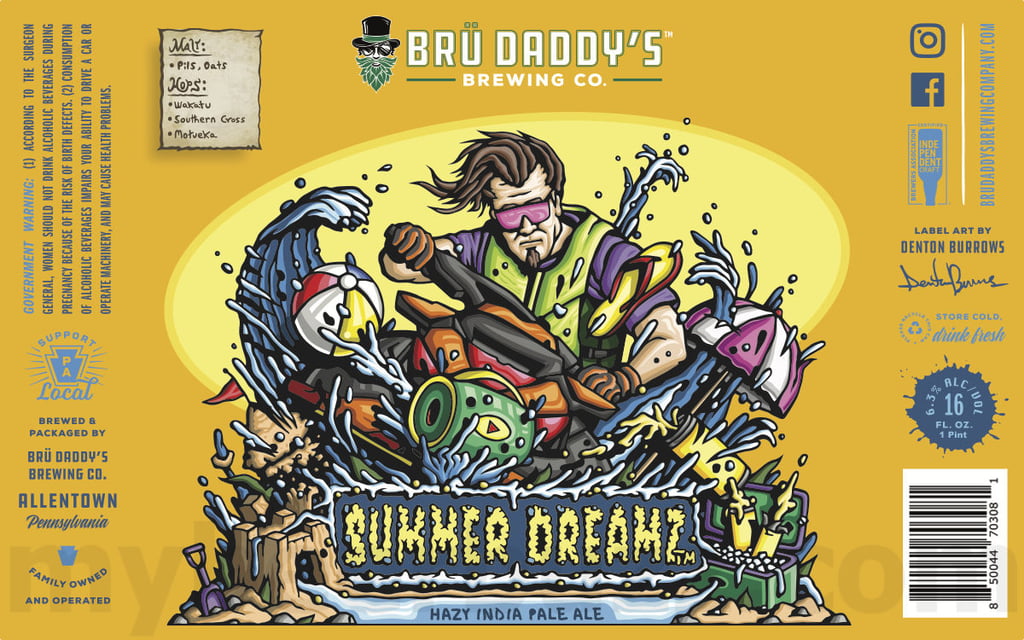 Brü Daddy’s Adding Summer Dreamz Hazy IPA Cans
