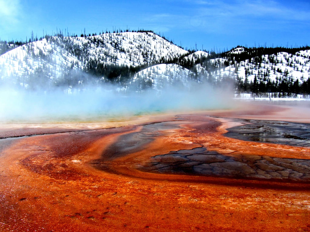 Yellowstone National Park Grand Prismatic Hot Spring