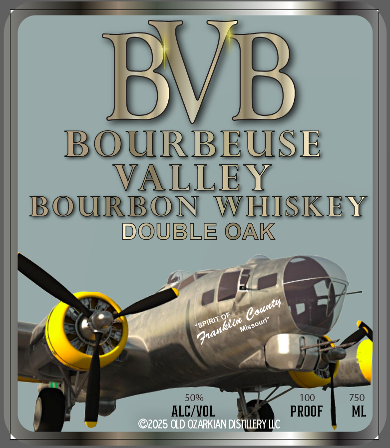 Old Ozarkian Distillery Bourbeuse Valley Bourbon Whiskey Double Oak