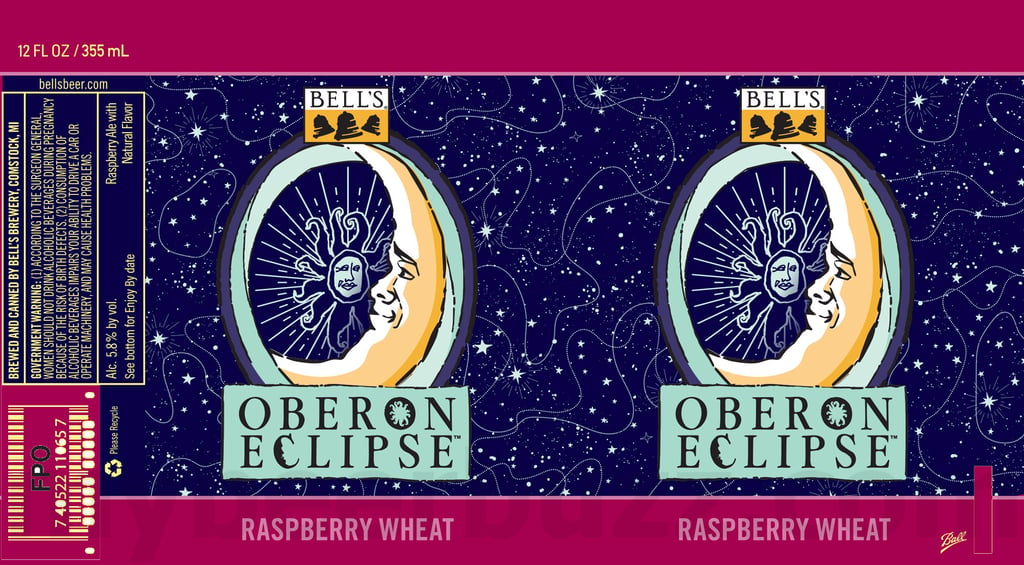 Bell’s Brewery Adding Oberon Eclipse Raspberry / 2026 Oberon Eclipse 19.2-oz Cans