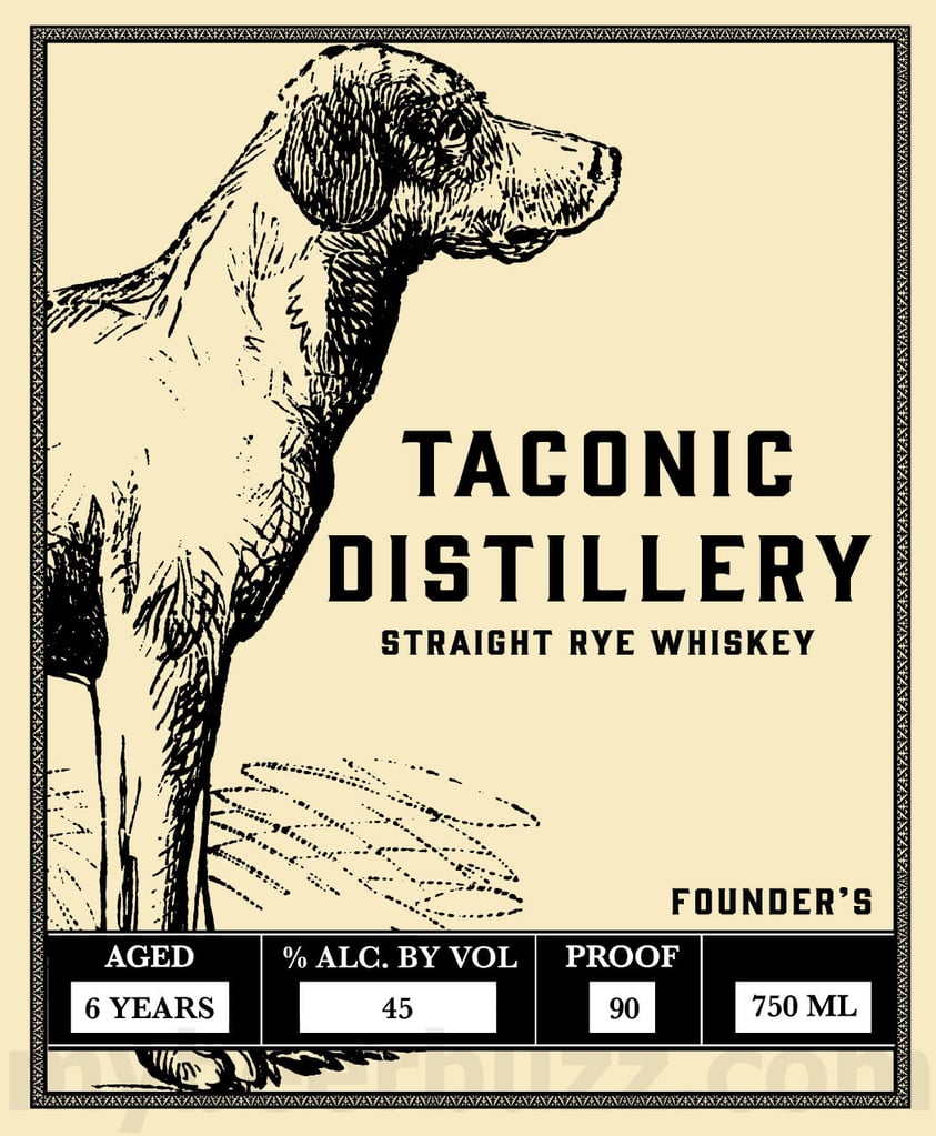 Taconic Distillery Founder’s Straight Rye Whiskey