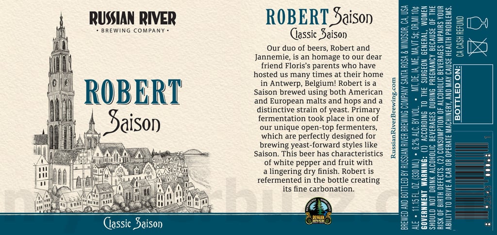 Russian River Adding Robert Saison & Jannemie Saison