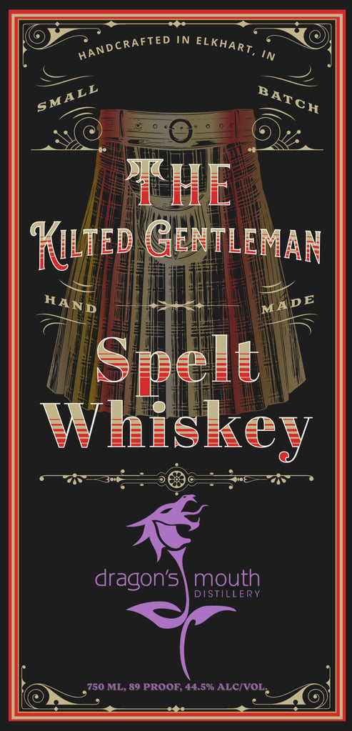 Dragon’s Mouth Distillery The Kilted Gentleman Spelt Whiskey