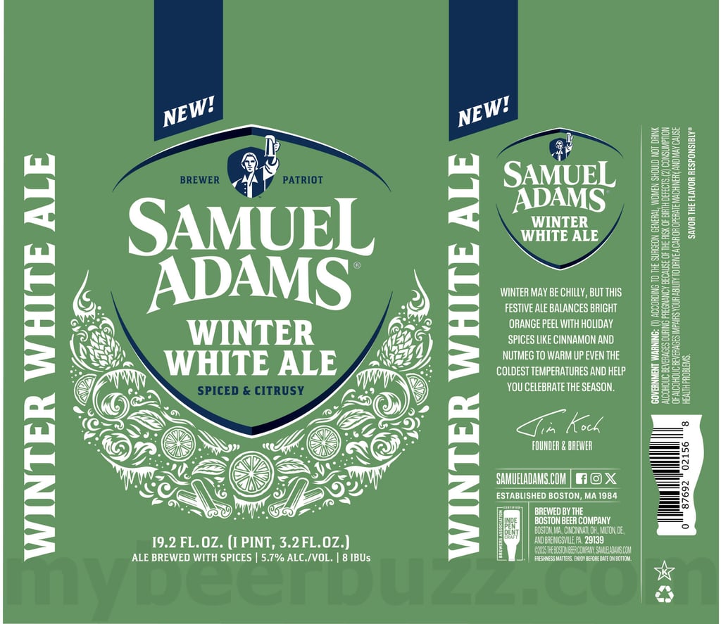 Samuel Adams Adding New Winter White Ale 19.2oz Cans