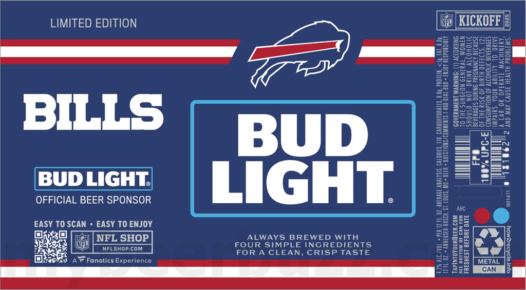 Anheuser-Busch Revealing 2025 NFL Commemorative Team Cans / UFC