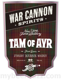 War Cannon Spirits Tam Of Ayr Four Grain Straight Bourbon Whiskey