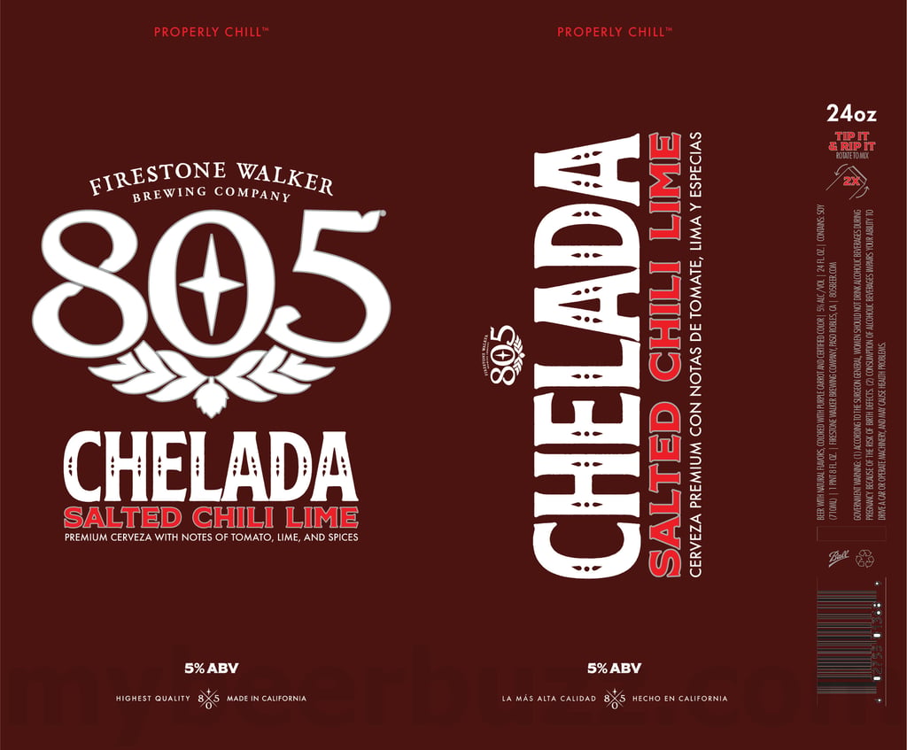 Firestone Walker Adding 805 Chelada Salted Chili Lime & 805 Chelada Mango Habanero