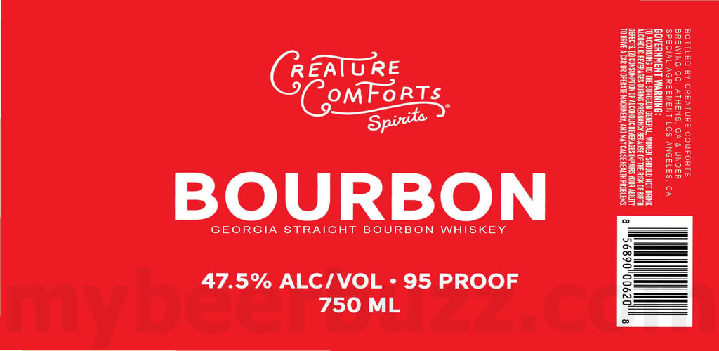 Creature Comforts Spirits Bourbon Georgia Straight Bourbon Whiskey