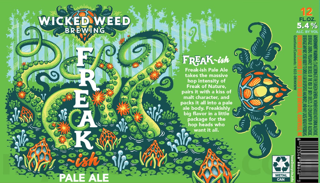 Wicked Weed Adding Freak-Ish Pale Ale & Lime Drop Cans