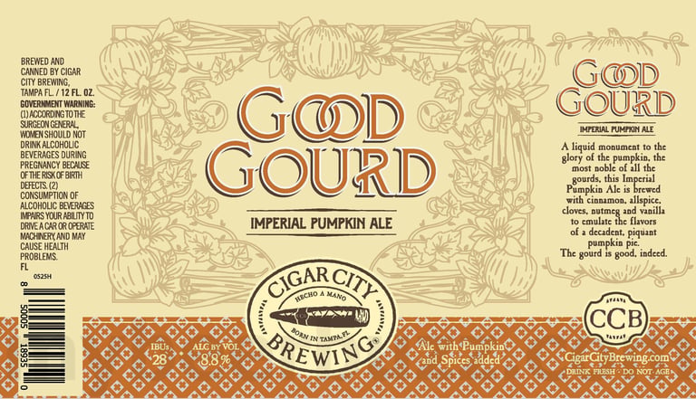 2025 Cigar City God Gourd 12oz Cans.