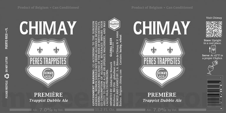 2024 Chimay Premier Dubbel 11.2oz Cans.