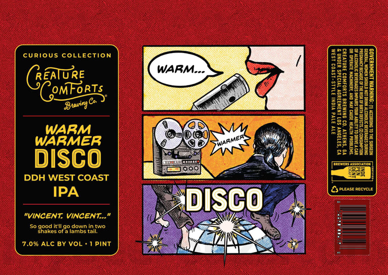 2025 Creature Comforts Warm Warmer Disco 16oz Cans.