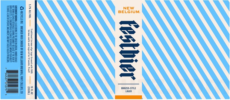2025 New Belgium festbier 12oz Cans.