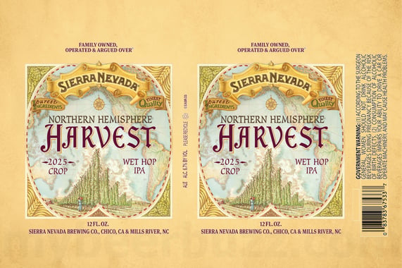 2025 Sierra Nevada Northern Hemisphere Harvest Ale 12oz Cans.