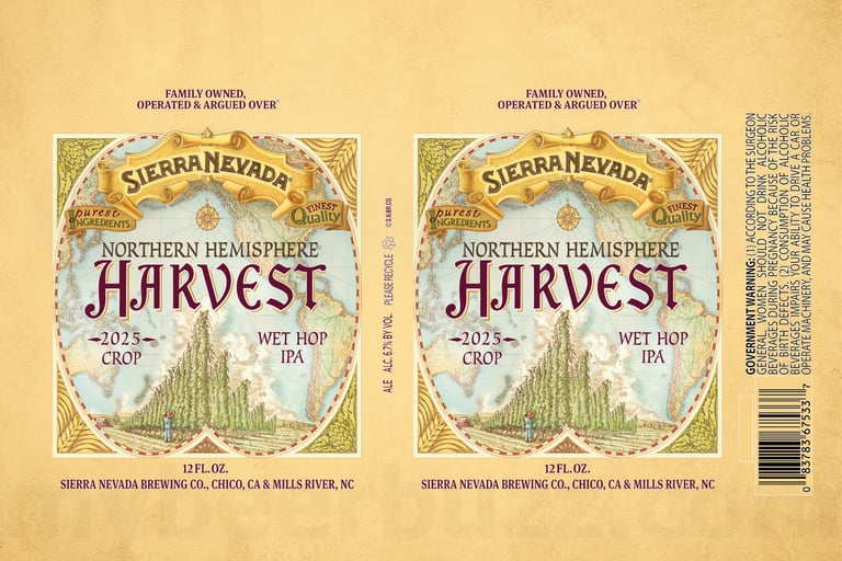 2025 Sierra Nevada Northern Hemisphere Harvest Ale 12oz Cans.
