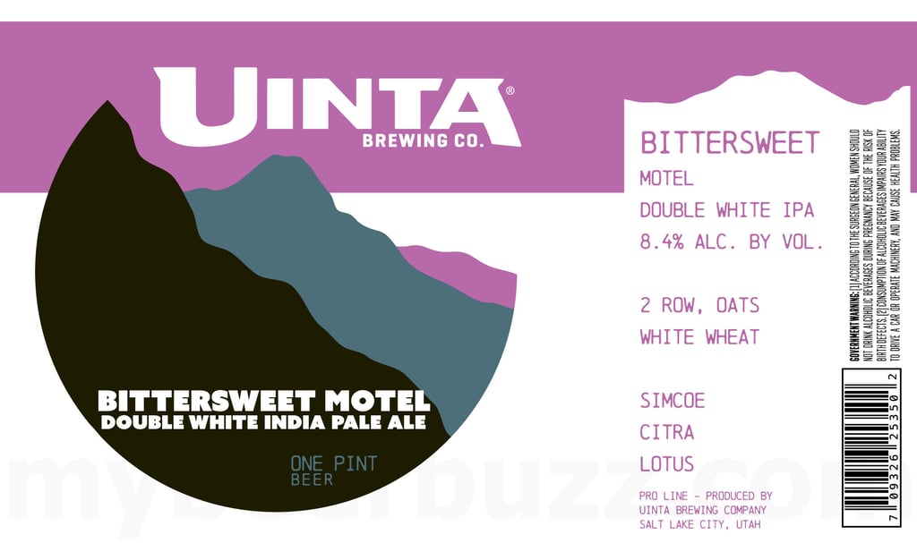 2025 Uinta Brewing Bittersweey Motel 16oz Cans.