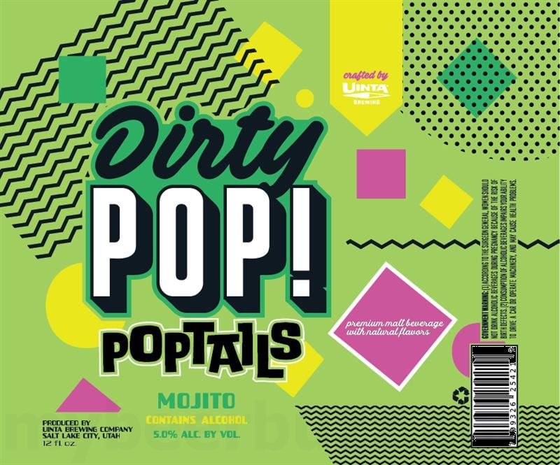 2025 Uinta Brewing Dirty Pop! Poptails Mojito 12-oz Cans