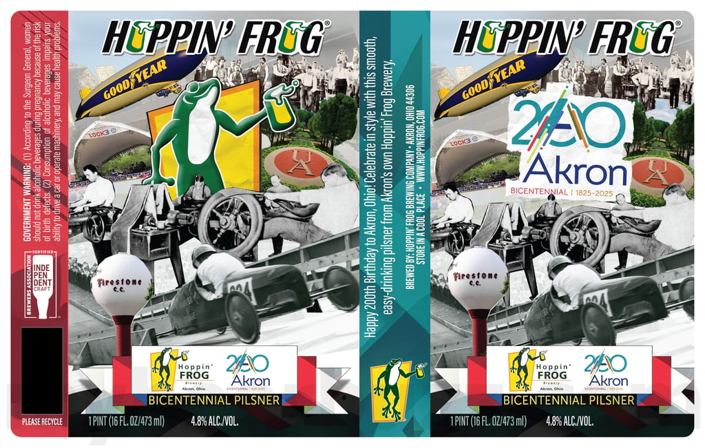 Hoppin’ Frog & Akron, OH Team Up For Bicentennial Pilsner